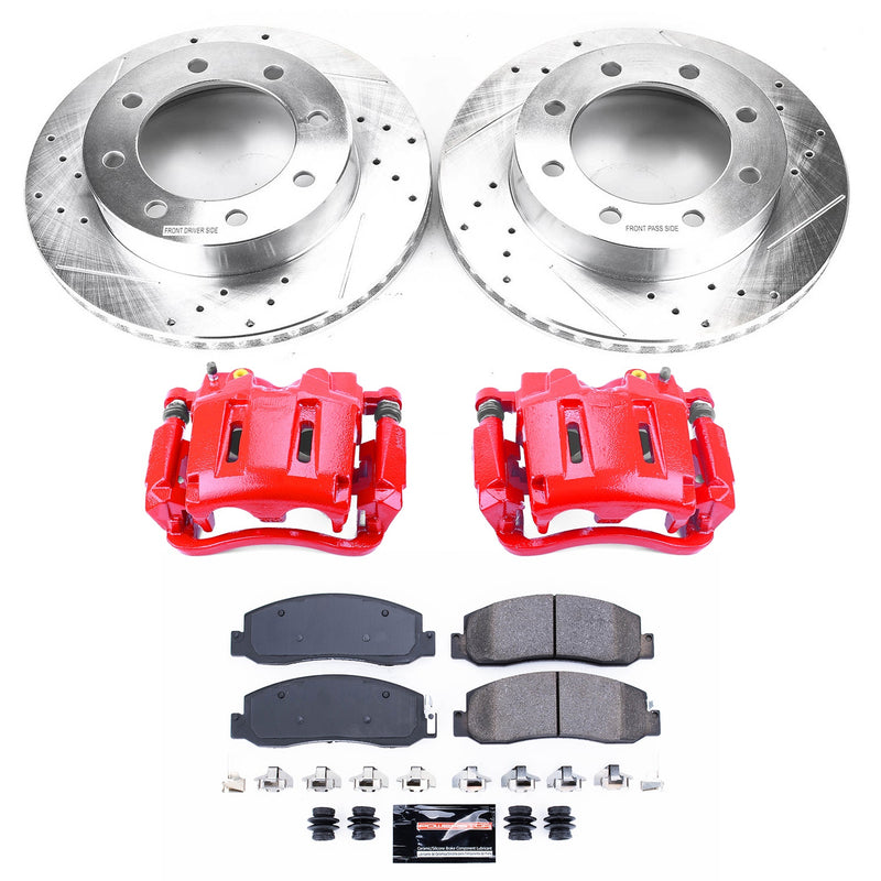 Power Stop KC5412 Z23 Evolution Sport Performance 1-Click Brake Kit With Calipers (Front) for 2009-2011 Ford F-250 Super Duty - product image