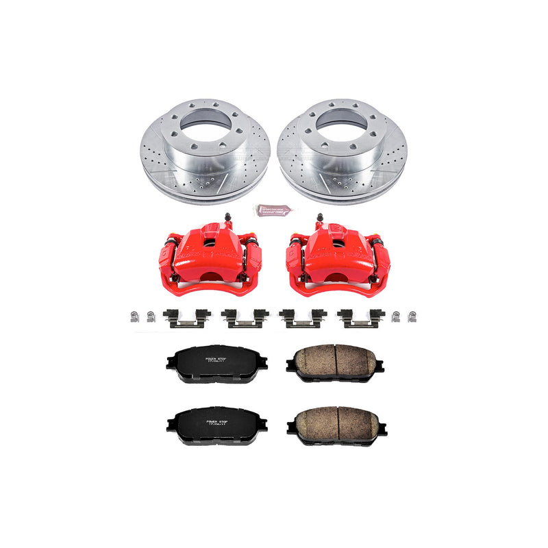 Power Stop KC5431 Z23 Evolution Sport Performance 1-Click Brake Kit With Calipers (Front) for 2005-2015 Toyota Tacoma product image