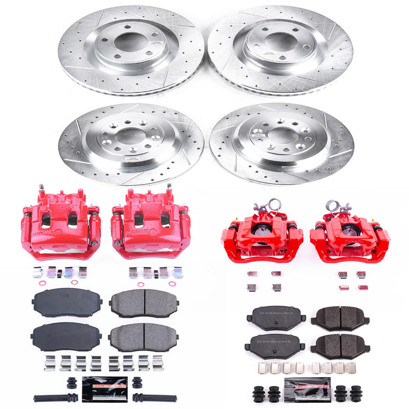Power Stop KC5452 Z23 Evolution Sport Front And Rear Brake Kit for 2011-2012 Ford Edge product image