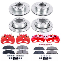 Power Stop KC5458A Z23 Evolution Sport Performance Pad And Rotor Kit With Calipers for 2009-2012 Dodge Ram 3500 product image