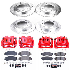 Power Stop KC5459 Z23 Evolution Sport Performance 1-Click Brake Kit With Calipers (Front And Rear) for 2009-2010 Ford F-250 Super Duty 4 product image