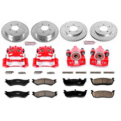 Power Stop KC5461 Z23 Evolution Sport Performance 1-Click Brake Kit With Calipers (Front And Rear) for 2000-2002 Ford Expedition 4 product image