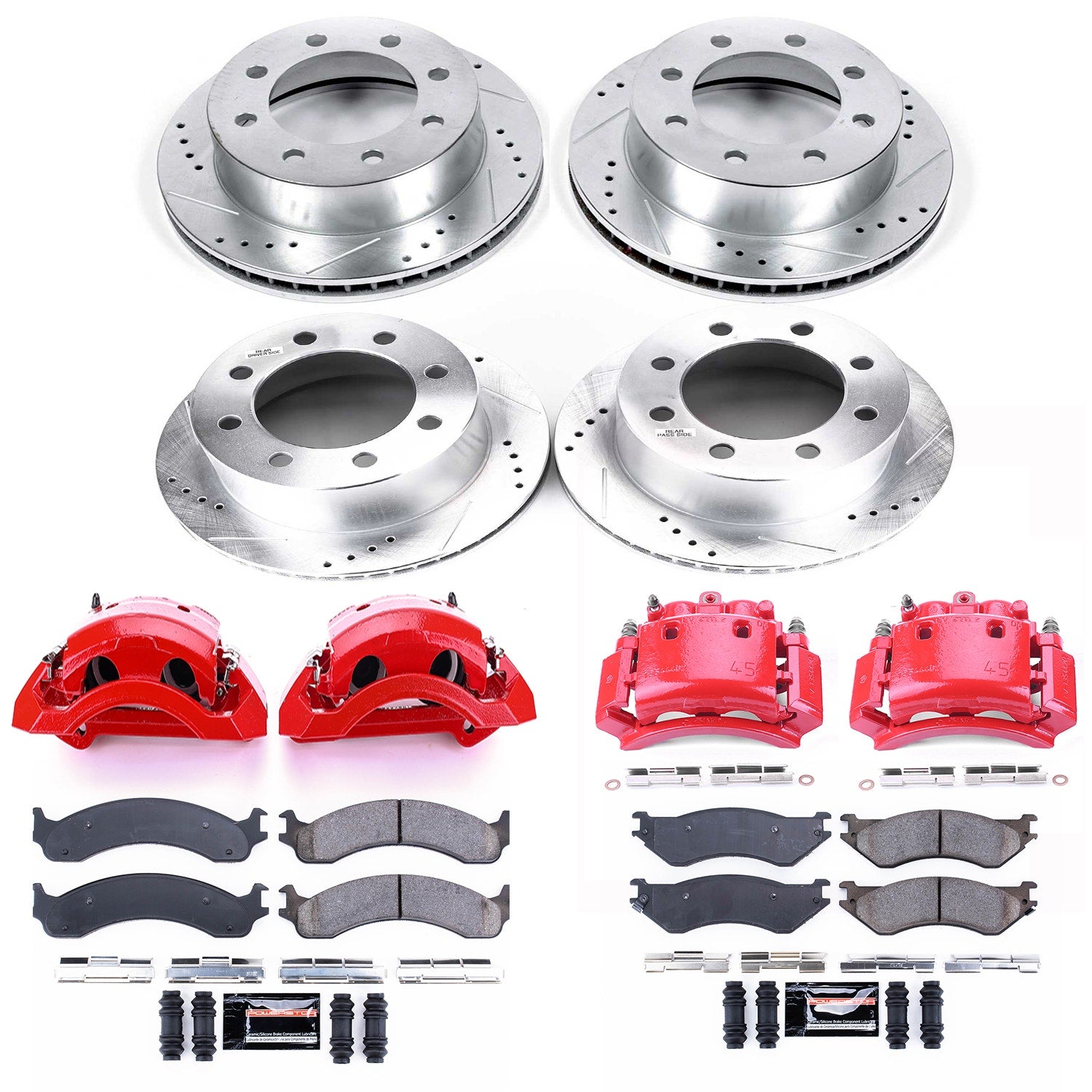 Power Stop KC5466 Z23 Evolution Sport Performance Pad And Rotor Kit With Calipers for 2001-2002 Dodge Ram 2500 product image