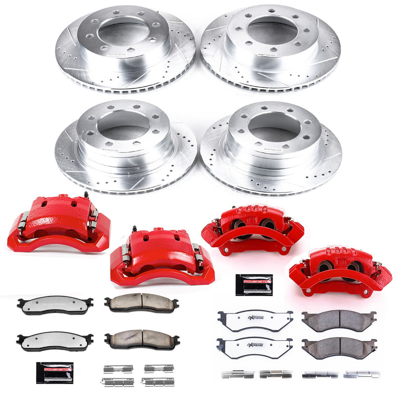 Power Stop KC5468-36 Z36 Extreme Performance Truck And Tow 1-Click Brake Kit With Calipers (Front And Rear) for 2003-2008 Dodge RAM 1500 Laramie product image