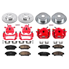 Power Stop KC5476 Z23 Evolution Sport Performance 1-Click Brake Kit With Calipers (Front And Rear) for 2004-2010 Toyota Sienna product image