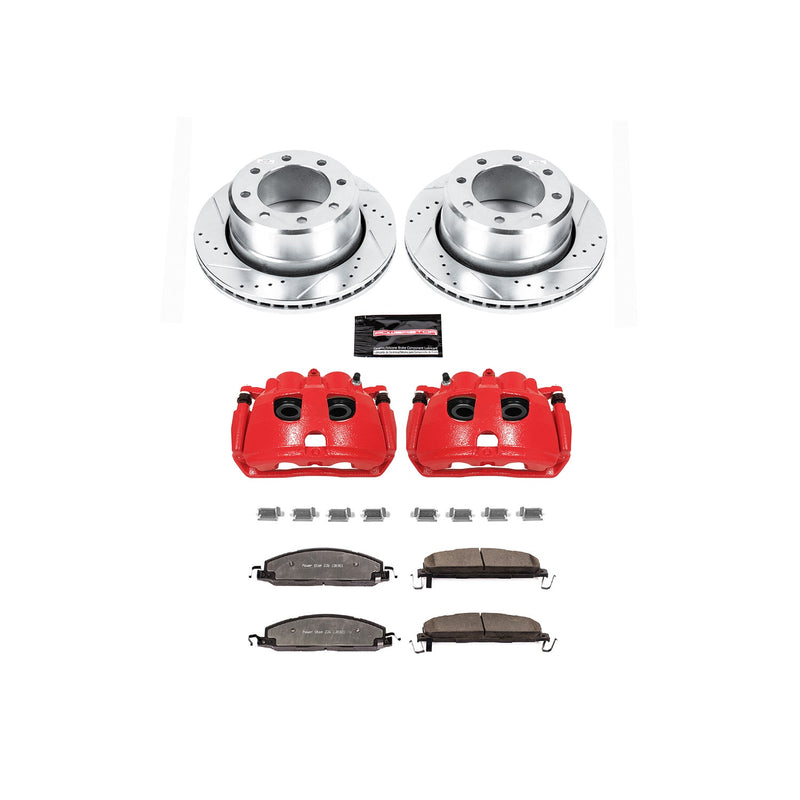Power Stop KC5487-36 Z36 Extreme Performance Truck And Tow 1-Click Drilled And Slotted Rear Brake Kit With Calipers for 2009-2018 Dodge RAM 1500 product image