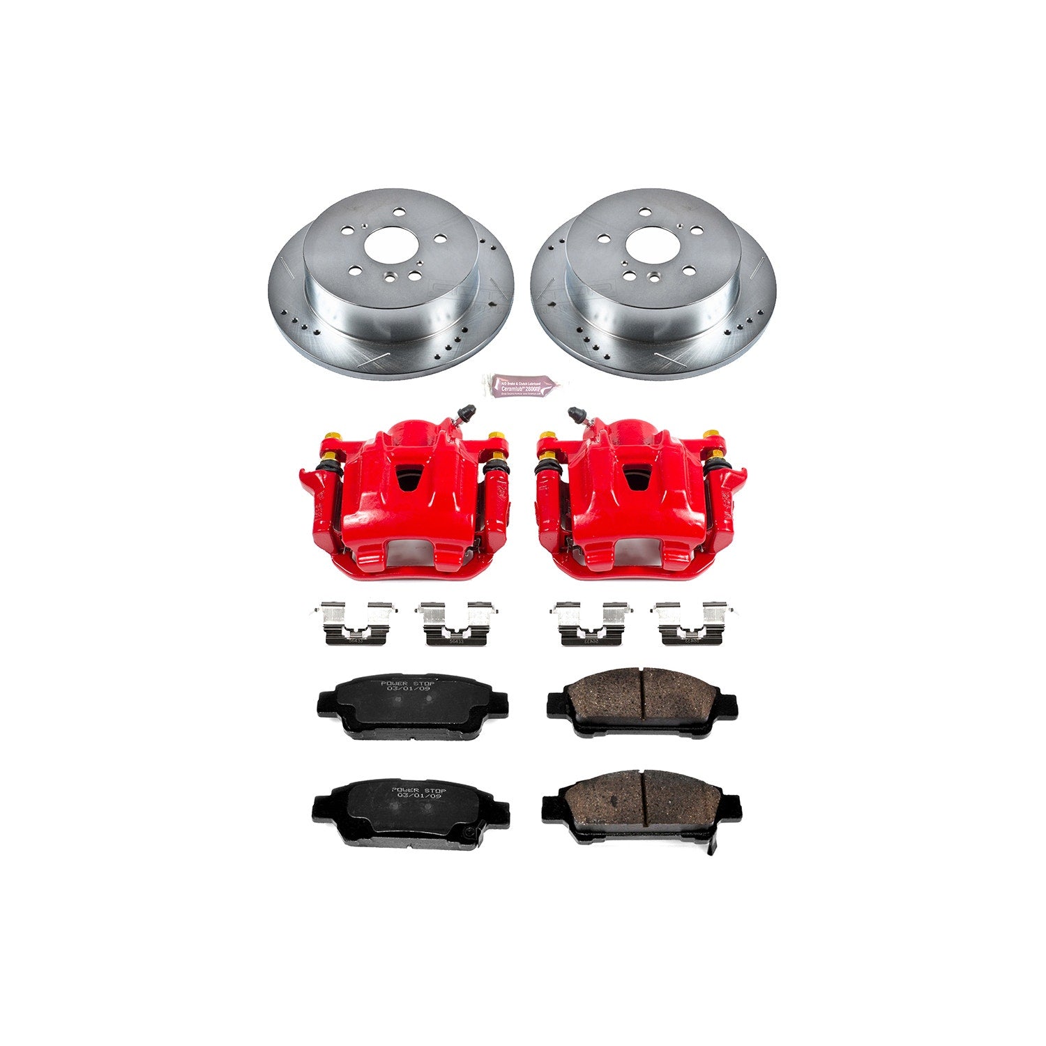 Power Stop KC5498 Z23 Evolution Sport Performance 1-Click Brake Kit With Calipers (Rear) for 2004-2010 Toyota Sienna product image