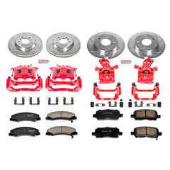 Power Stop KC5504 Z23 Evolution Sport Performance 1-Click Brake Kit With Calipers (Front And Rear) for 2011-2016 Chevrolet Impala product image
