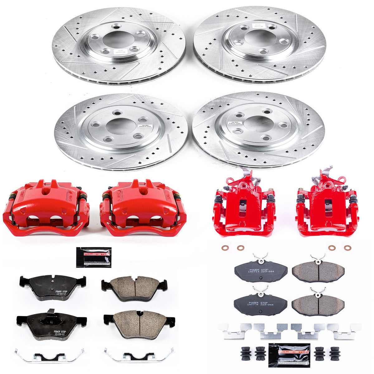 Power Stop KC5506 Z23 Evolution Sport Front And Rear Brake Kit for 2005 Jaguar S-Type Base, Sport product image