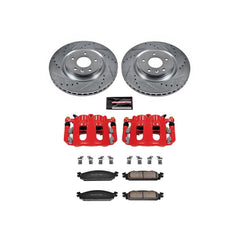 Power Stop KC5509 Z23 Evolution Sport Performance 1-Click Drilled And Slotted Front Brake Kit With Calipers for 2009-2011 Ford Flex product image