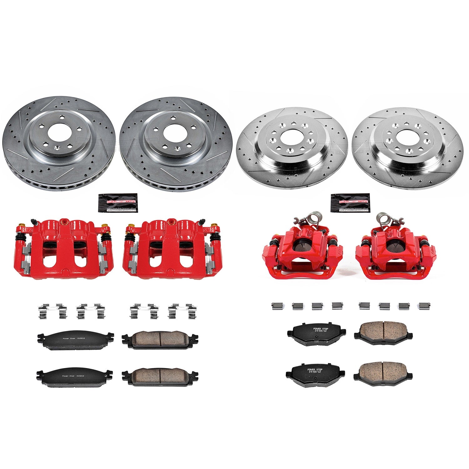 Power Stop KC5510A Z23 Evolution Sport Front And Rear Brake Kit for 2010-2011 Ford Flex product image