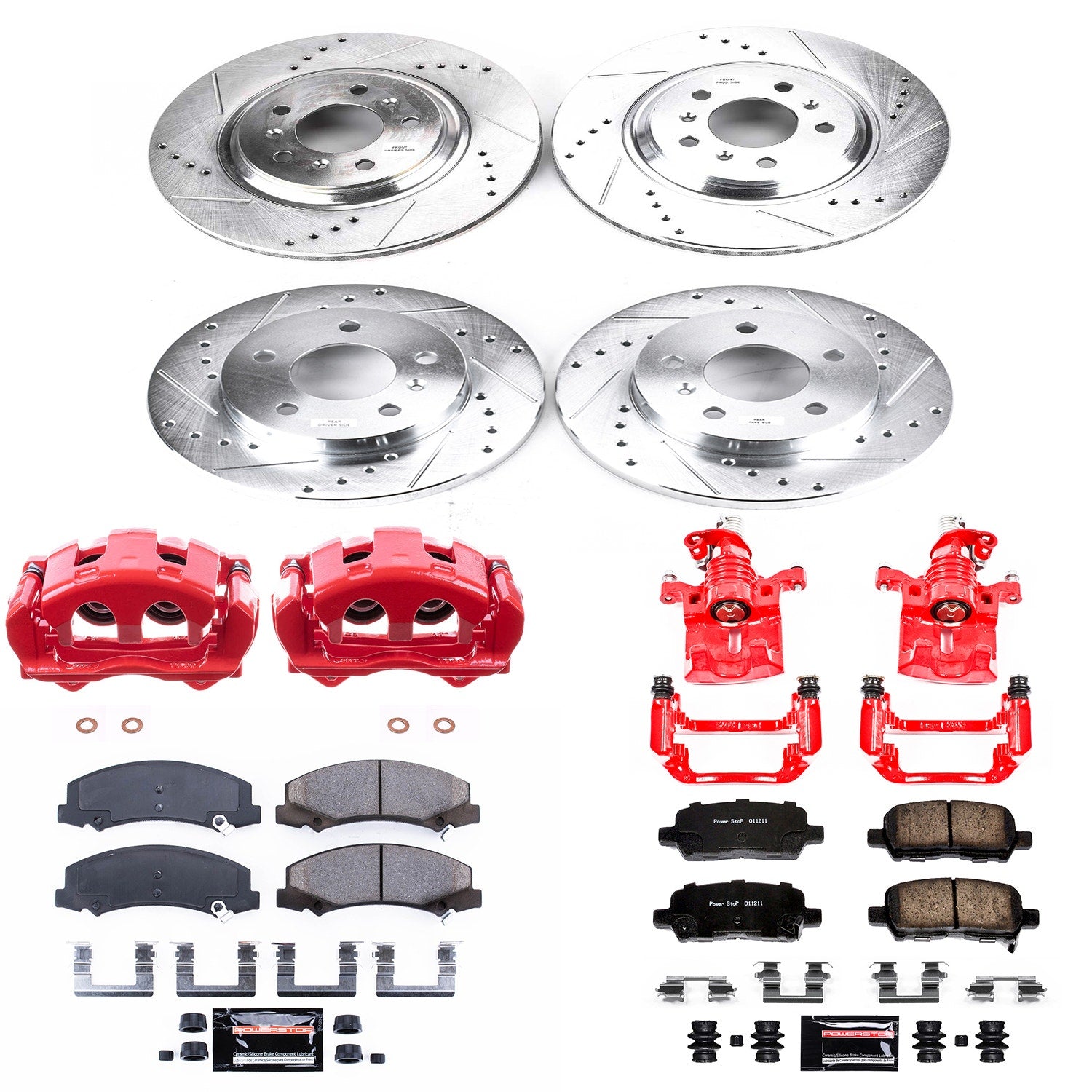 Power Stop KC5514 Z23 Evolution Sport Front And Rear Brake Kit for 2012-2013 Chevrolet Impala LS, LT, Ltz, Police product image