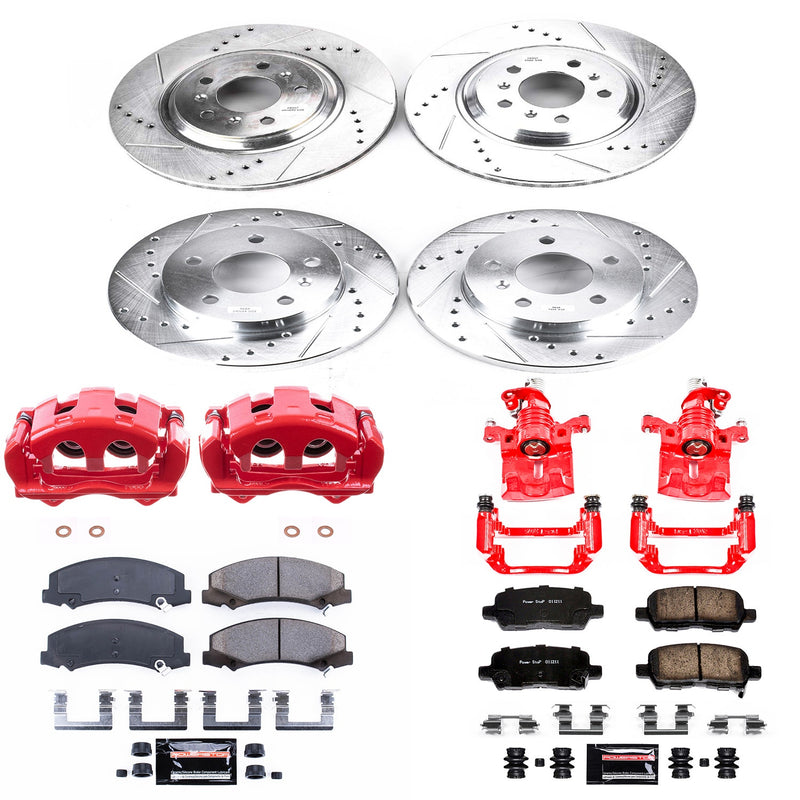 Power Stop KC5514 Z23 Evolution Sport Front And Rear Brake Kit for 2012-2013 Chevrolet Impala LS, LT, Ltz, Police product image
