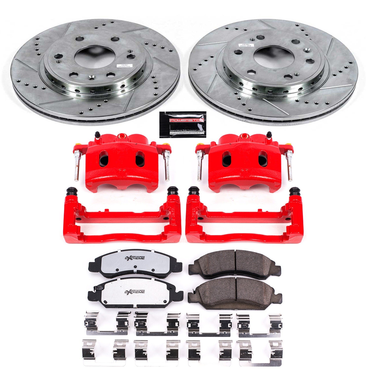 Power Stop KC5519-36 Z36 Extreme Performance Truck And Tow 1-Click Front Brake Kit With Calipers for 2008-2009 Chevrolet Tahoe Ppv product image