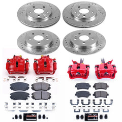 Power Stop KC5523A Z23 Evolution Sport Performance Pad And Rotor Kit With Calipers for 2014-2015 Chevrolet Malibu product image