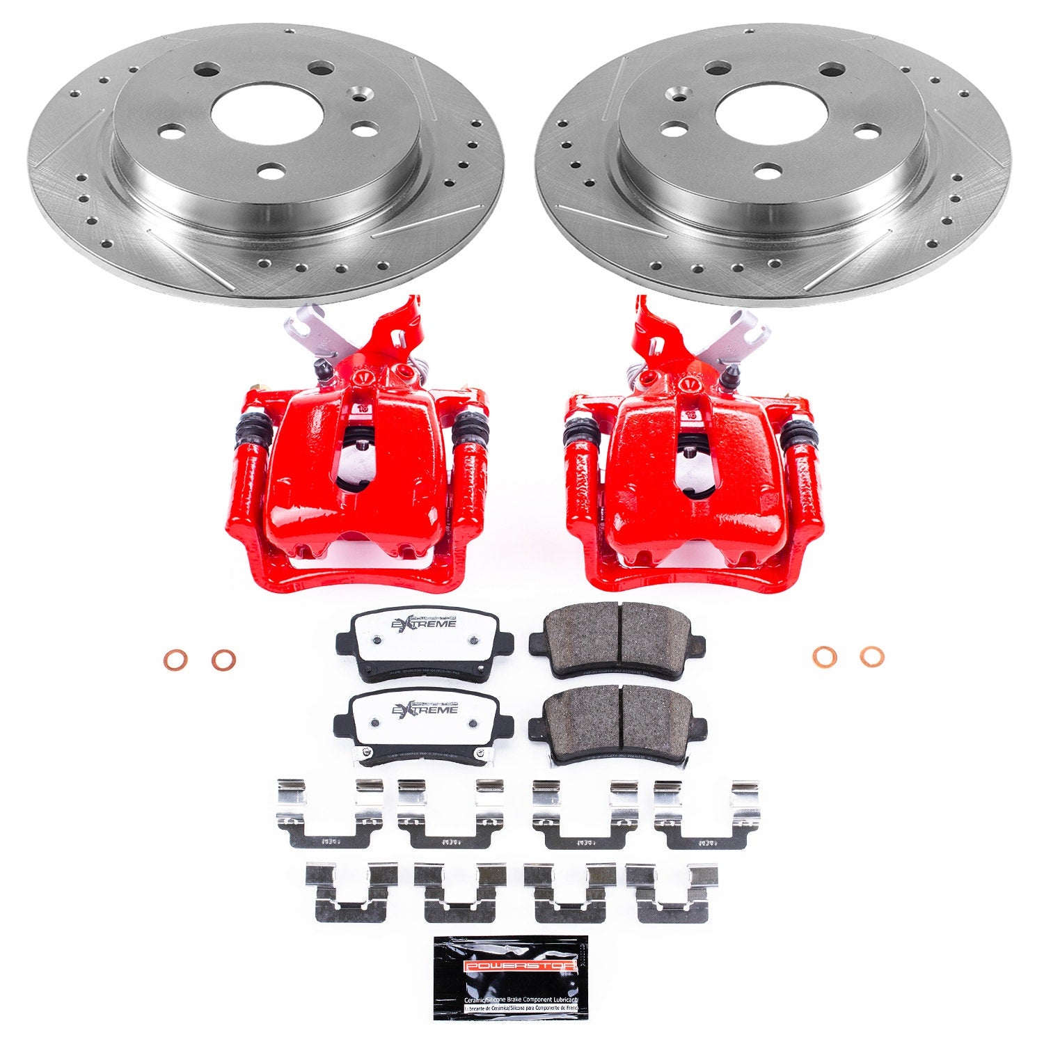 Power Stop KC5531-26 Z26 Street Warrior 1-Click Rear Brake Kit With Calipers for 2012-2016 Buick Lacrosse product image