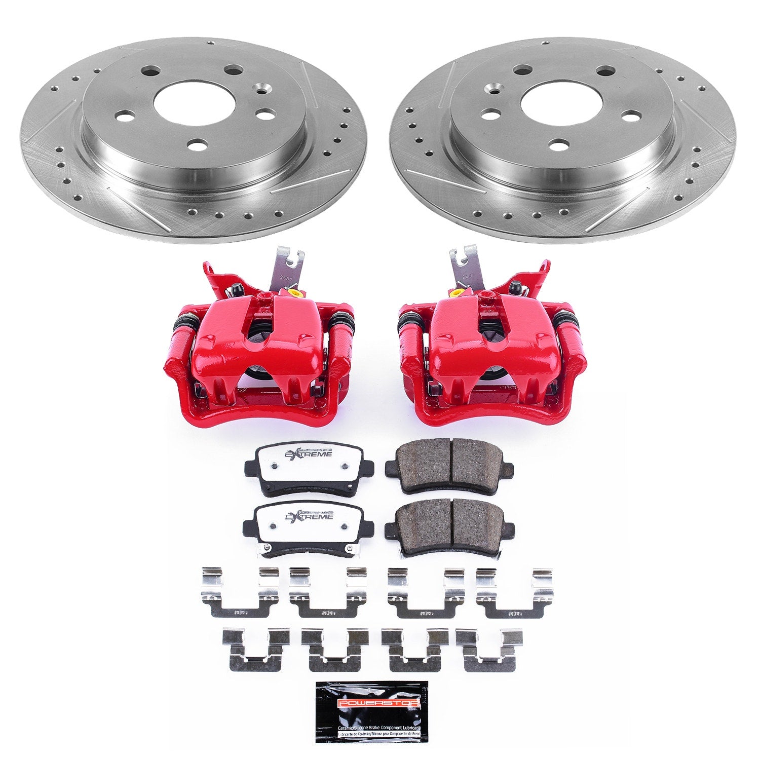 Power Stop KC5531A-26 Z26 Street Warrior 1-Click Pad And Rotor Kit With Calipers for 2014-2015 Chevrolet Malibu product image