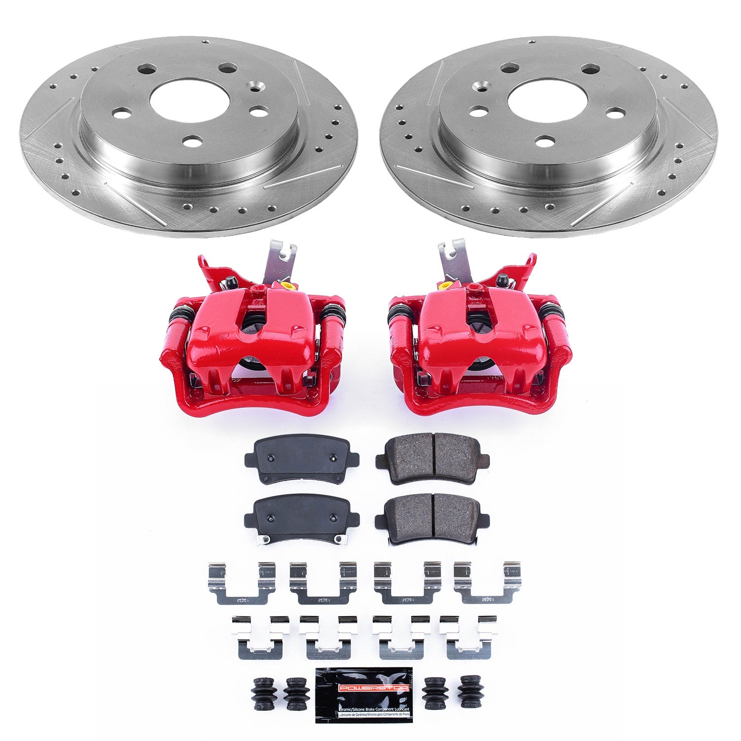 Power Stop KC5531A Z23 Evolution Sport Performance Pad And Rotor Kit With Calipers for 2014-2015 Chevrolet Malibu product image