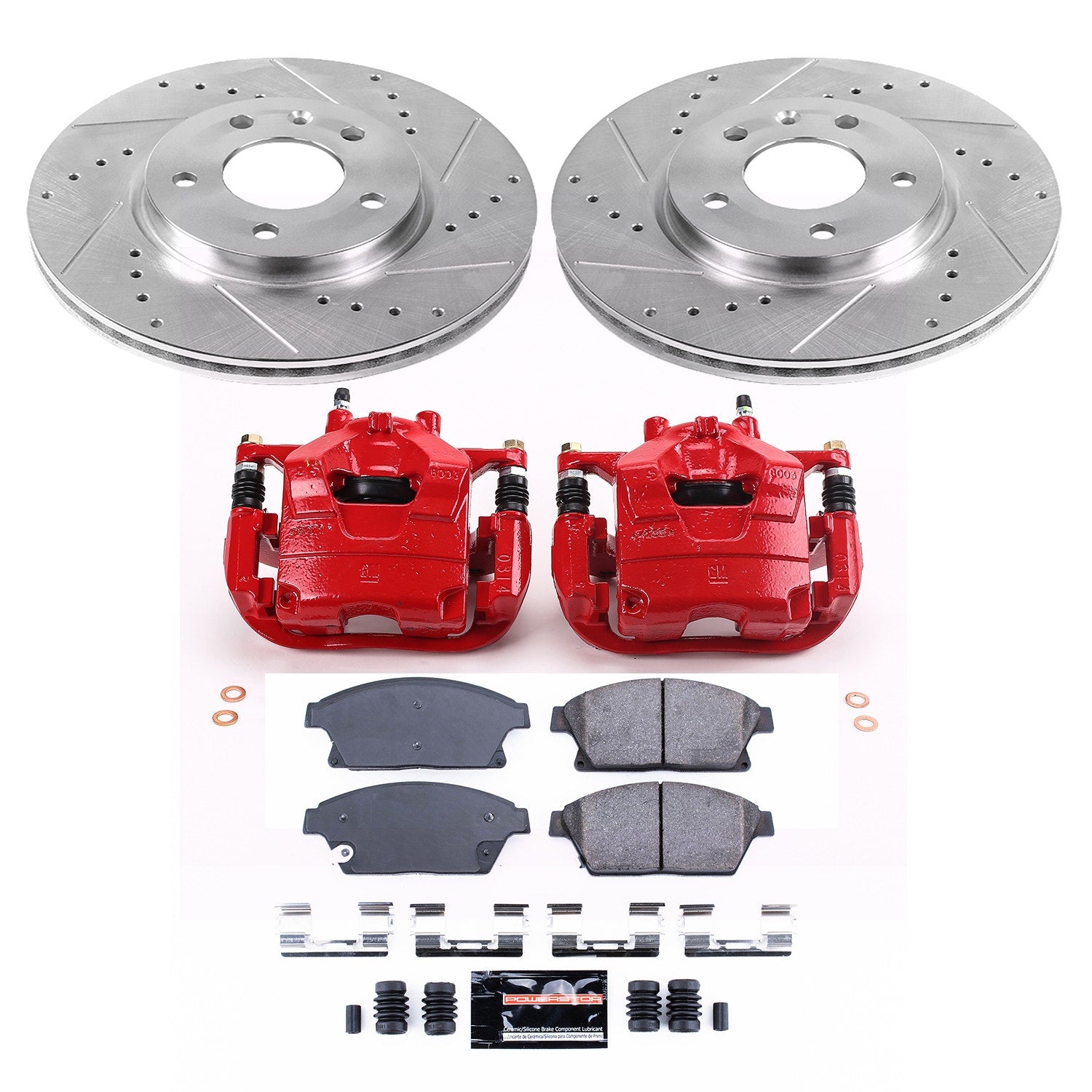 Power Stop KC5554 Z23 Evolution Sport Front Brake Kit for 2012-2017 Buick Verano product image