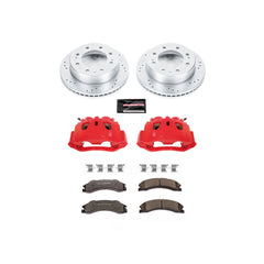 Power Stop KC5559-36 - Z36 Extreme Performance Truck And Tow 1-Click Drilled And Slotted Front Brake Kit With Calipers vehicle fitment brake part