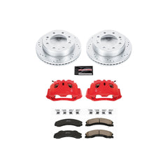Power Stop KC5559 Z23 Evolution Sport Performance 1-Click Drilled And Slotted Front Brake Kit With Calipers for 2011 Chevrolet Silverado 2500 Hd product image