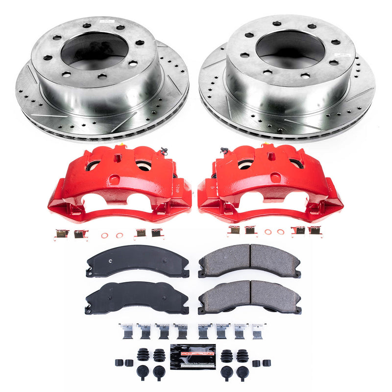 Power Stop KC5562 Z23 Evolution Sport Performance Pad And Rotor Kit With Calipers for 2011-2019 Chevrolet Silverado 3500 HD product image