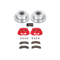 Power Stop KC5563-36 Z36 Extreme Performance Truck And Tow 1-Click Drilled And Slotted Rear Brake Kit With Calipers for 2011-2019 Chevrolet Silverado 2500 Hd product image