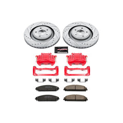 Power Stop KC5565 Z23 Evolution Sport Performance 1-Click Drilled And Slotted Front Brake Kit With Calipers for 2008-2009 Dodge Caliber SRT-4 product image