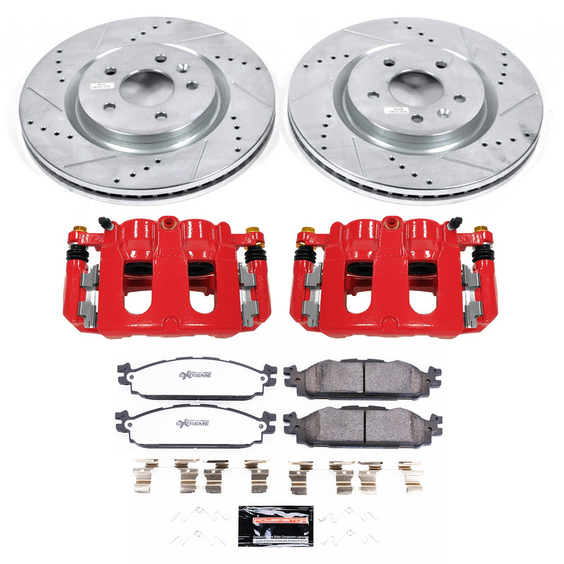 Power Stop KC5583-36 Z36 Extreme Performance Truck And Tow 1-Click Front Brake Kit With Calipers for 2011-2019 Ford Explorer product image