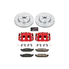 Power Stop KC5583 Z23 Evolution Sport Performance 1-Click Drilled And Slotted Front Brake Kit With Calipers for 2011-2019 Ford Explorer product image