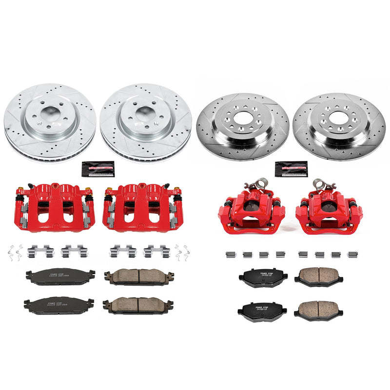 Power Stop KC5584 Z23 Evolution Sport Front And Rear Brake Kit for 2011-2019 Ford Explorer product image