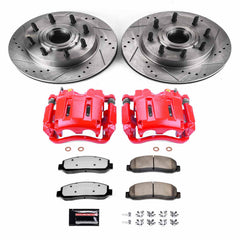 Power Stop KC5585-36 Z36 Extreme Performance Truck And Tow 1-Click Brake Kit With Calipers (Front) for 2007-2010 Ford F-250 Super Duty - product image