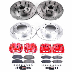 Power Stop KC5587 Z23 Evolution Sport Performance 1-Click Brake Kit With Calipers (Front And Rear) for 2010 Ford F-350 Super Duty product image