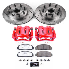 Power Stop KC5588-36 Z36 Extreme Performance Truck And Tow 1-Click Brake Kit With Calipers (Front) for 2009-2011 Ford F-250 Super Duty - product image