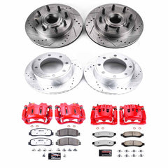 Power Stop KC5589-36 Z36 Extreme Performance Truck And Tow 1-Click Brake Kit With Calipers (Front And Rear) for 2009-2010 Ford F-250 Super Duty product image