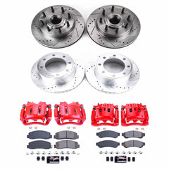 Power Stop KC5590 Z23 Evolution Sport Performance 1-Click Brake Kit With Calipers (Front And Rear) for 2010-2011 Ford F-250 Super Duty - product image