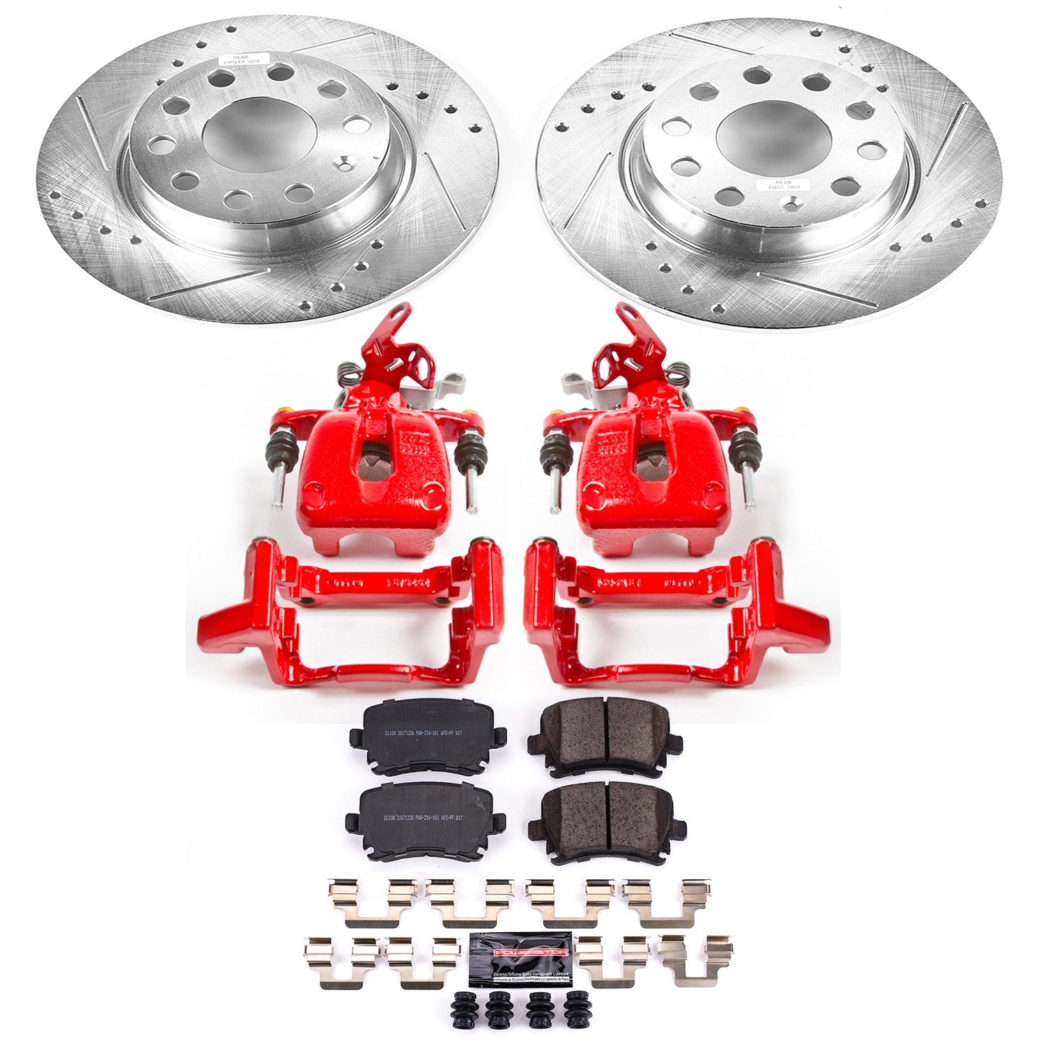 Power Stop KC5666 Z23 Evolution Sport Rear Brake Kit for 2010 Volkswagen Golf Base product image