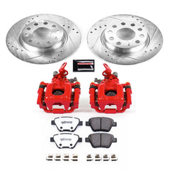 Power Stop KC5667-26 - Z26 Street Warrior 1-Click Rear Brake Kit With Calipers vehicle fitment brake part