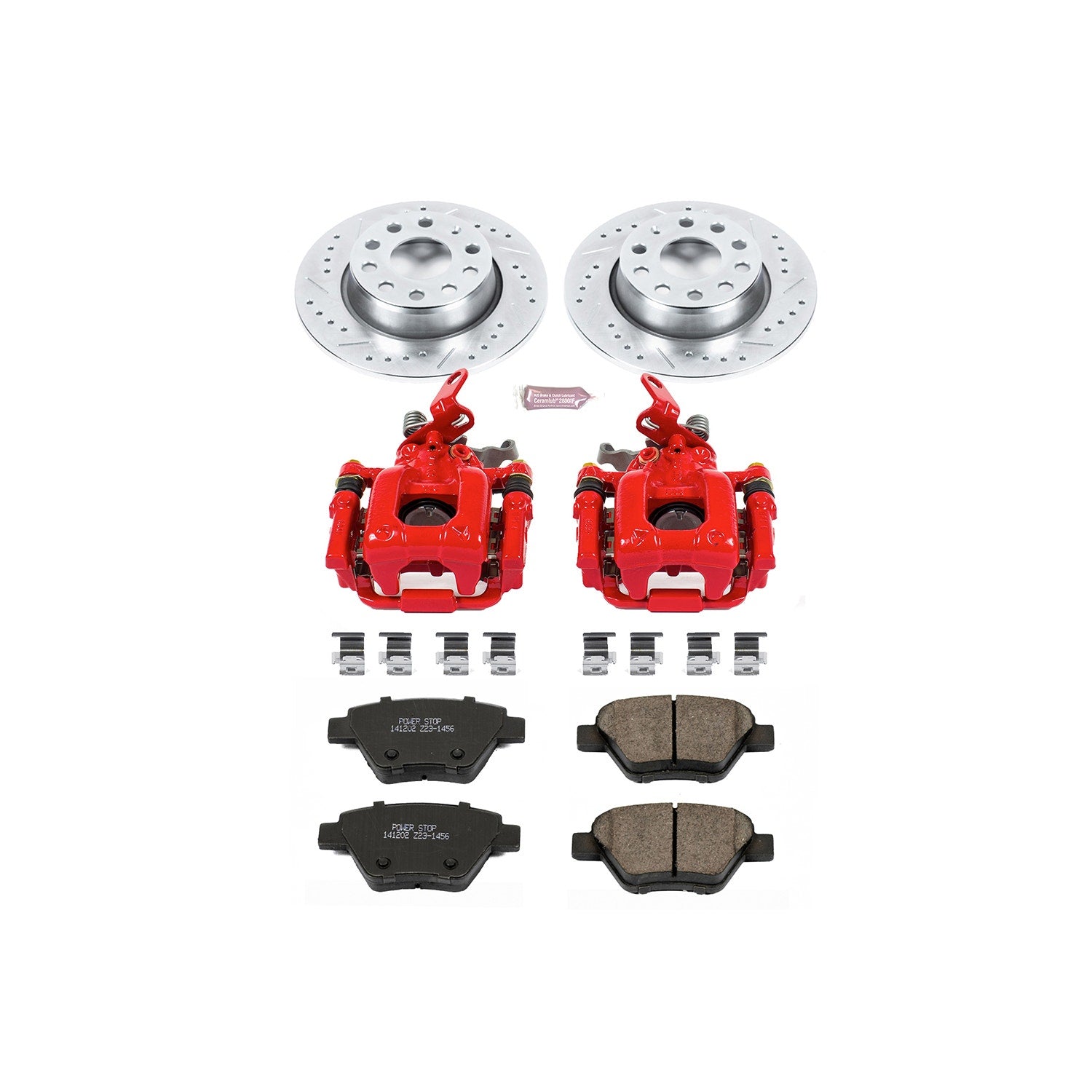 Power Stop KC5667 Z23 Evolution Sport Performance 1-Click Brake Kit With Calipers (Rear) for 2009-2016 Audi A3 product image