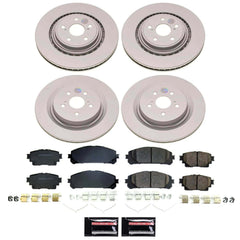 Power Stop KC5667A Z23 Evolution Sport Rear Pad And Rotor Kit With Calipers for 2012 Volkswagen Beetle product image