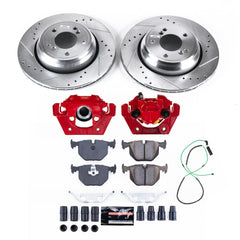Power Stop KC5732 Rear Z23 Evolution Sport Performance 1-Click Pad And Rotor Kit With Calipers for 2001-2006 BMW M3 product image