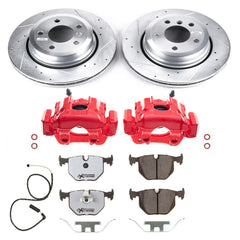 Power Stop KC5738-26 Z26 Street Warrior 1-Click Pad And Rotor Kit With Calipers for 2004-2010 BMW X3 product image