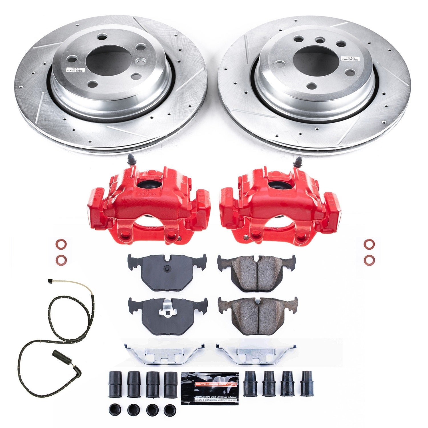 Power Stop KC5738 Z23 Evolution Sport Performance Pad And Rotor Kit With Calipers for 2004-2010 BMW X3 product image