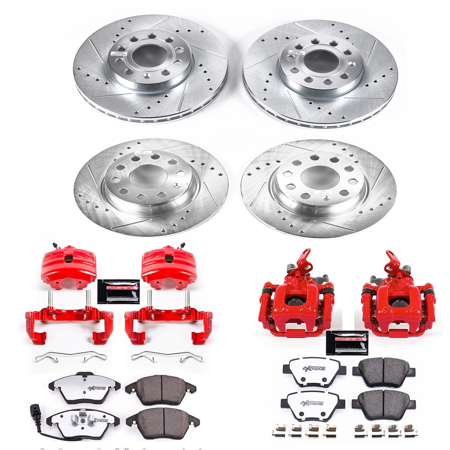 Power Stop KC5747-26 - Z26 Street Warrior 1-Click Pad And Rotor Kit With Calipers vehicle fitment brake part