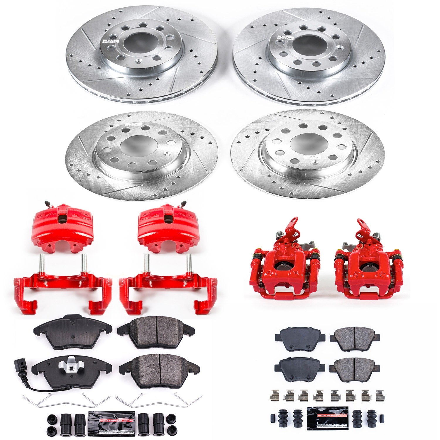 Power Stop KC5747 Z23 Evolution Sport Front And Rear Brake Kit for 2010-2014 Volkswagen Beetle product image