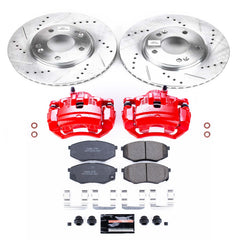 Power Stop KC5806 Z23 Evolution Sport Performance Pad And Rotor Kit With Calipers for 2010-2011 Hyundai Tucson Front Wheel Drive product image