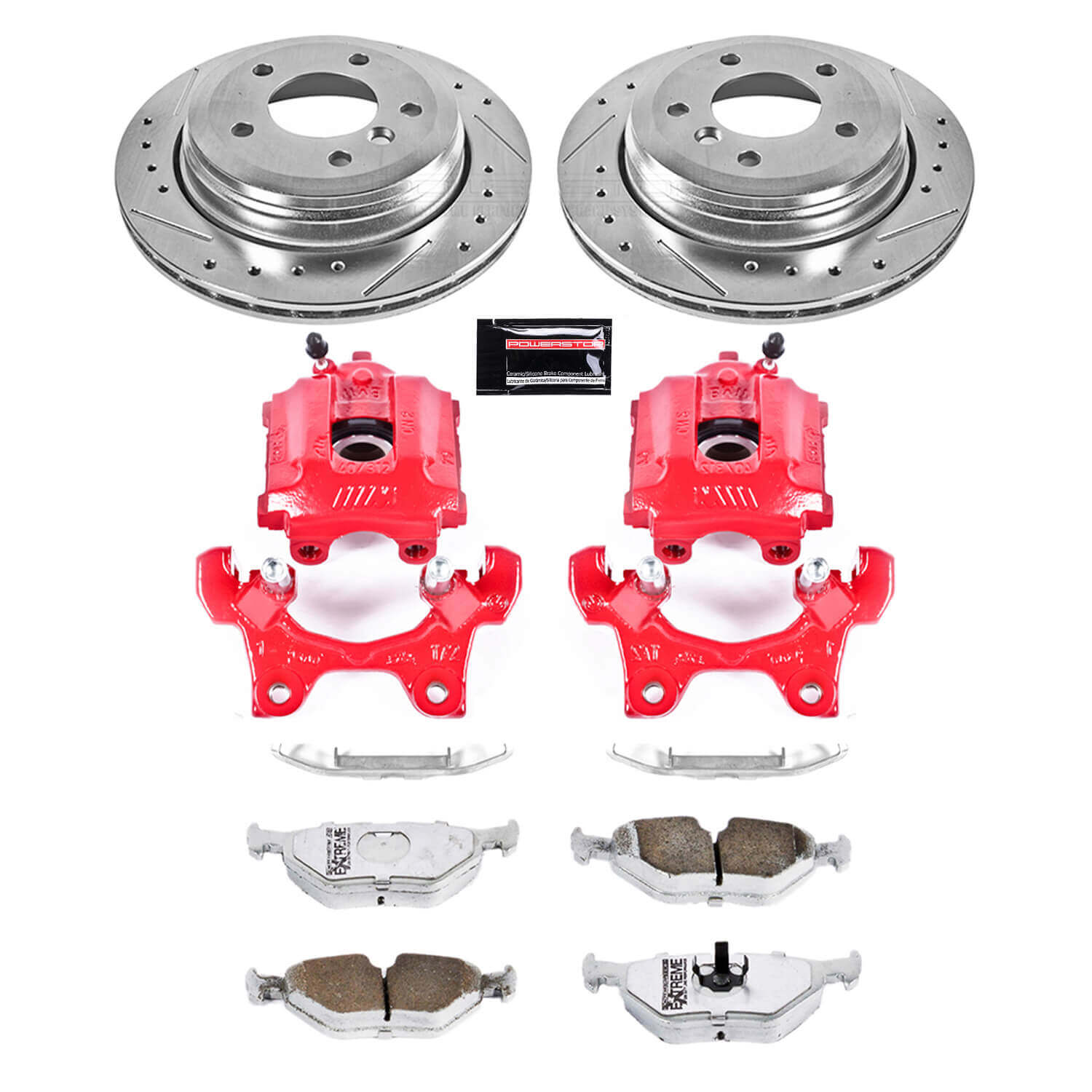 Power Stop KC581-26 - Z26 Extreme Street Warrior 1-Click Brake Kit With Calipers (Rear) vehicle fitment brake part