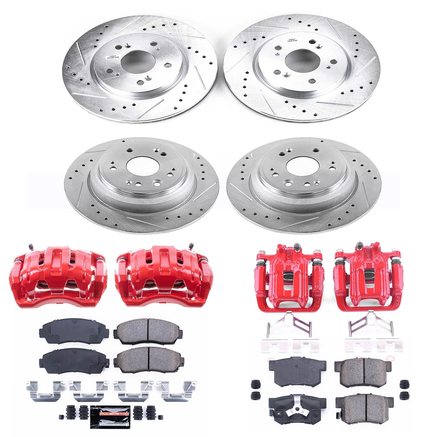 Power Stop KC5815 Z23 Evolution Sport Front And Rear Brake Kit for 2010 Honda Accord Crosstour product image
