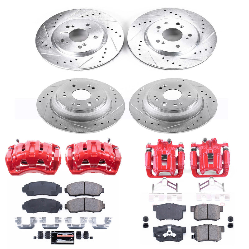 Power Stop KC5815 Z23 Evolution Sport Front And Rear Brake Kit for 2010 Honda Accord Crosstour product image