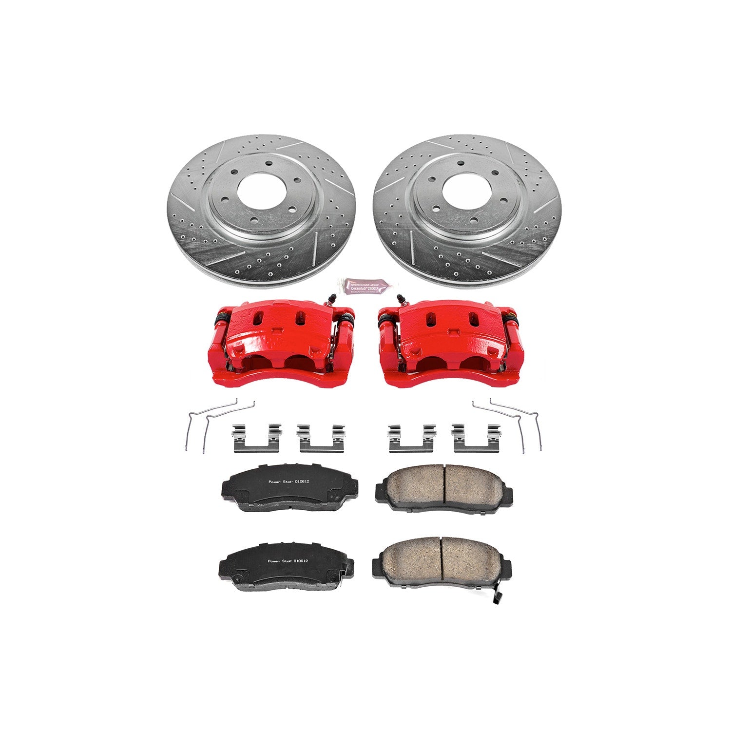 Power Stop KC5821 Z23 Evolution Sport Performance 1-Click Brake Kit With Calipers (Front) for 2011-2024 Nissan Armada product image